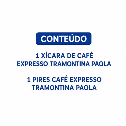 Imagem de Conjunto de Xícara e Pires para Café Expresso - TRAMONTINA - PORCELANA