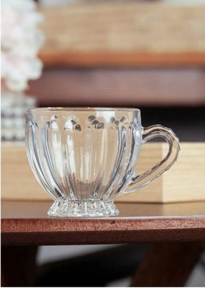 Imagem de Conjunto de Xícaras Renaissance com Fio de Ouro em Cristal Ecológico 80ml 6 Peças - Lyor