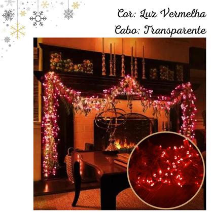 Imagem de Conjunto Decorativo Natalino Pisca-Pisca com 100 Led (10 metros)