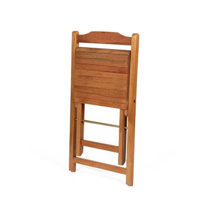 Imagem de Conjunto Dobrável Prático Mesa 4 Cadeiras Mel Bar Cozinha