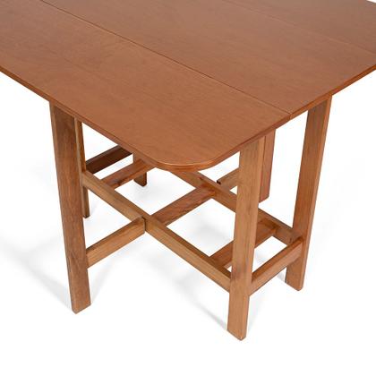 Imagem de Conjunto Dobrável Prático Mesa 4 Cadeiras Soft Mel Bar Cozinha