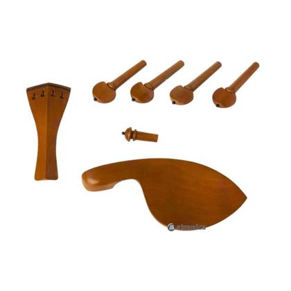 Imagem de Conjunto Dominante Orchestral Coracão Violino 4/4 Boxwood 7 Peças Com Pino Preto