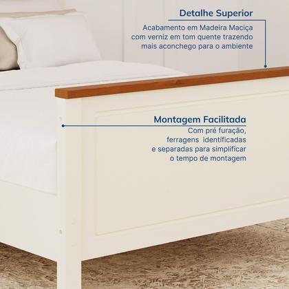 Imagem de Conjunto Dormitório 1 Cama Queen 1 Mesa de Cabeceira 1 Cômoda Ananda CabeCasa MadeiraOriginals