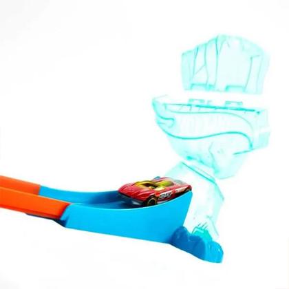 Imagem de Conjunto e Pista - Hot Wheels Track Builder - Queda De Gelo - Mattel