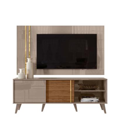 Imagem de Conjunto Édio Rack 2 portas com Painel Fendi/Naturale com Rack e Painel