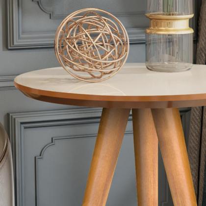 Imagem de Conjunto Elegance - Aparador Buffet Bar + Mesa Apoio e Lateral - OffWhite/Nature