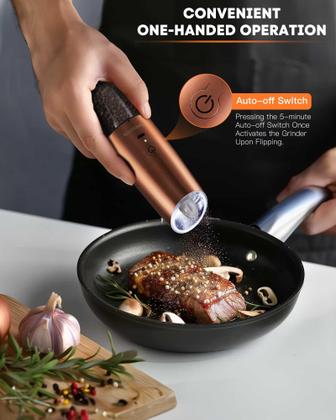 Imagem de Conjunto elétrico de moedor de sal e pimenta AmusEwit w/ Light