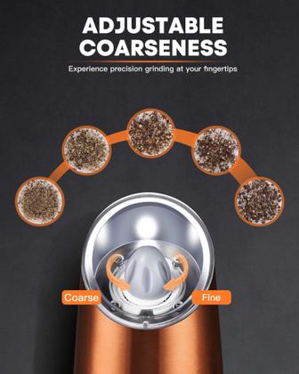 Imagem de Conjunto elétrico de moedor de sal e pimenta AmusEwit w/ Light