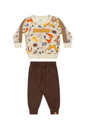 Imagem de Conjunto Elian Moletom Best Skier Marrom Cód: 563