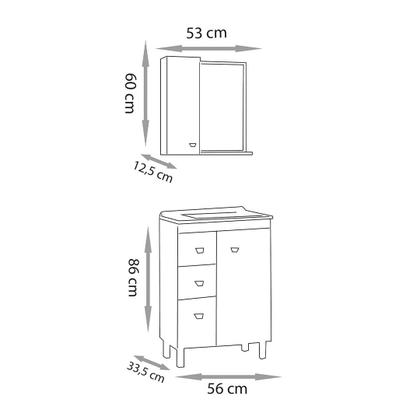 Imagem de Conjunto Elisa 60 com Pés - Fabribam