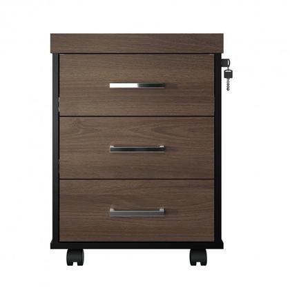 Imagem de Conjunto Escritório 2 Peças 1 Mesa em L Tamburato 160cm 1 Gaveteiro