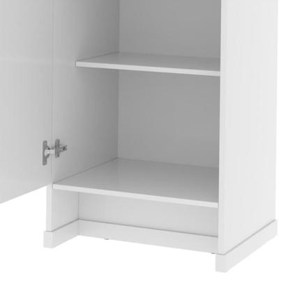 Imagem de Conjunto Escritório 3 Peças - Mesa Armário E Gaveteiro Verbe - Branco Branco