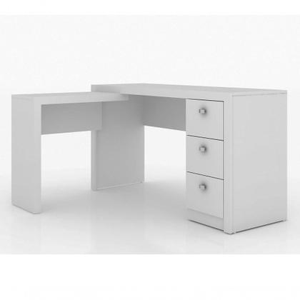 Imagem de Conjunto Escritorio Completo 5 Peças Cj2 Branco Branco