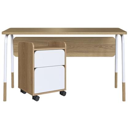 Imagem de Conjunto Escritorio Home Office 2 Peças 27988X27998 Branco Hanover Artesano