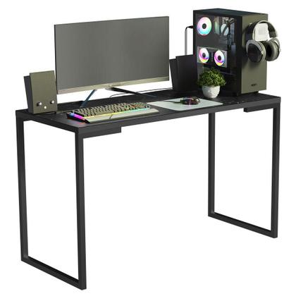 Imagem de Conjunto Escritório Home Office com Mesa Industrial + Estante Escada Madesa