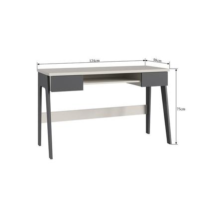 Imagem de Conjunto Escritório Home Office Primazzia 03 Peças Escrivaninhas com Estante