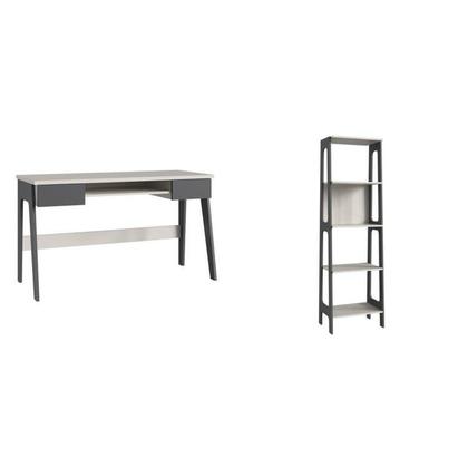 Imagem de Conjunto Escritório Home Office Primazzia 03 Peças Escrivaninhas com Estante