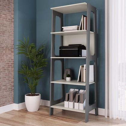 Imagem de Conjunto Escritório Home Office Primazzia 03 Peças Escrivaninhas com Estante