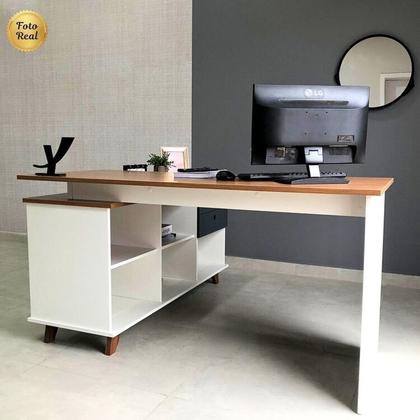 Imagem de Conjunto Escritório para 2 Pessoas 2 Escrivaninhas Gold