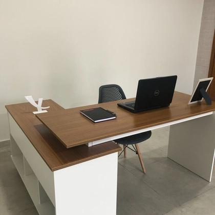 Imagem de Conjunto Escritório para 2 Pessoas 2 Escrivaninhas Gold