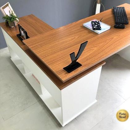 Imagem de Conjunto Escritório para 2 Pessoas 2 Escrivaninhas Gold