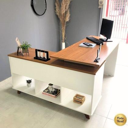 Imagem de Conjunto Escritório para 2 Pessoas 2 Escrivaninhas Gold