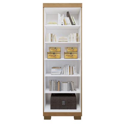 Imagem de Conjunto Escrivaninha 1 Gaveta com Rodízios Giga e Armário Multiuso 2 Portas com Chave Asteca