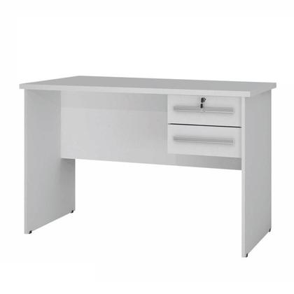 Imagem de Conjunto Escrivaninha 2 Gavetas Byte e Armário Multiuso 1 Porta com Espelho João Pessoa