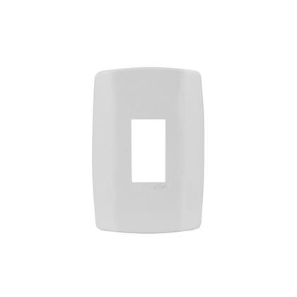 Imagem de Conjunto Espelho 4x2 com 1 Tomada 10A 250V~ Vertical Linha Slim Ilumi - 80140