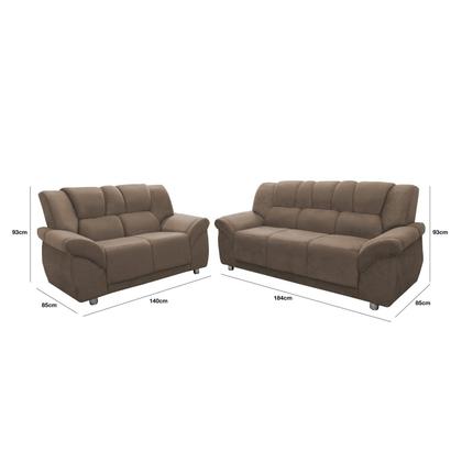 Conjunto Estofado 2 e 3 Lugares Cordoba - Hellen Estofados Imagem de Conjunto Estofado 2 e 3 Lugares Cordoba