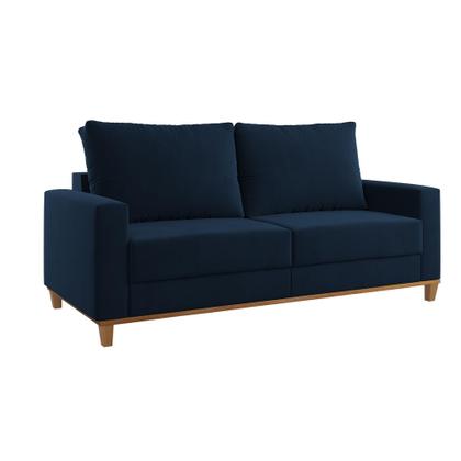 Imagem de Conjunto Estofado Living + 2 Poltrona Napoles Azul
