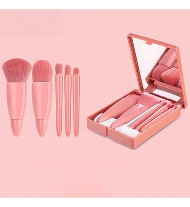 Imagem de Conjunto Estojo Kit Pincel De Maquiagem Com Espelho