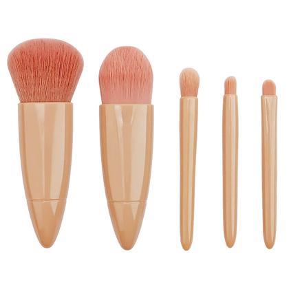 Imagem de Conjunto Estojo Kit Pincel de Maquiagem com Espelho Pó Sombra Blush