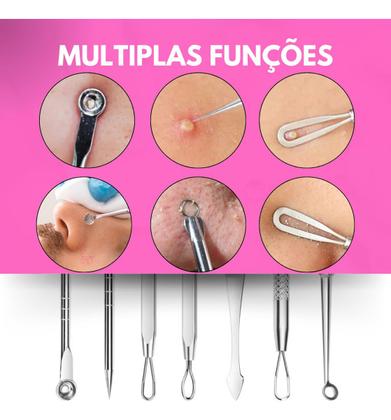 Imagem de Conjunto Extrator de Cravos e Acne Textura Antiderrapante
