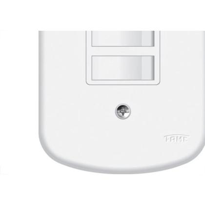 Imagem de Conjunto Fame 4X2 Branco Com Placa 1Simples+1Paralelo