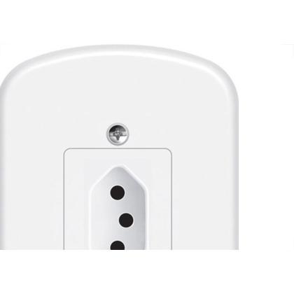 Imagem de Conjunto Fame 4X2 Branco Com Placa 1Tomada 10A