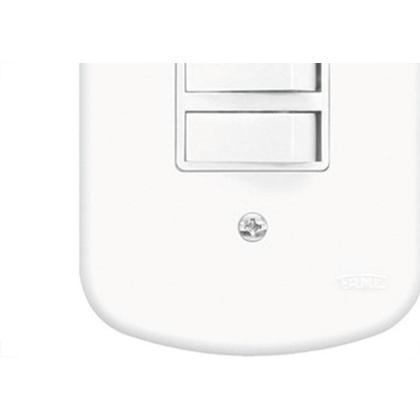 Imagem de Conjunto Fame 4X2 Branco Com Placa 2Paralelos