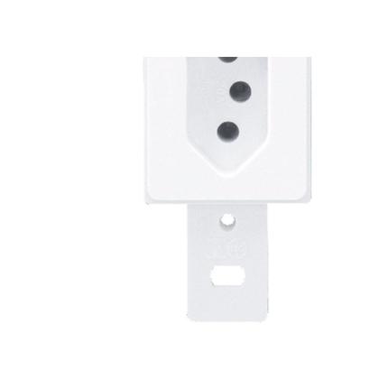 Imagem de Conjunto Fame 4X2 Branco Sem Placa 1Tomada 20A