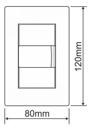 Imagem de Conjunto Fame Evidence Interruptor Simples e Tomada Dupla 2P+T 20A 3534 Branco