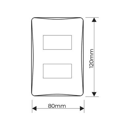 Imagem de Conjunto Fame Interruptor Duplo Paralelo Habitat