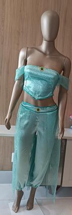 Imagem de Conjunto Fantasia Feminino Adulto Luxo Princesa Jasmine