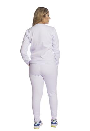 Imagem de Conjunto Feminino Adulto de Moletom TechMalhas para trabalho academia liso