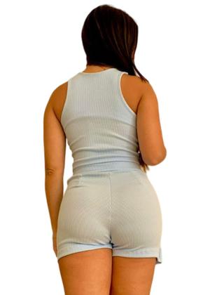 Imagem de Conjunto Feminino Cropped Regatinha Sem Bojo com Short Saia