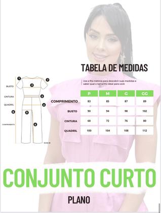 Imagem de Conjunto feminino curto blusa cropped com zíper e shorts 9721