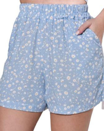 Imagem de Conjunto Feminino de Camisa com Botões e Shorts Com Bolso Confortável