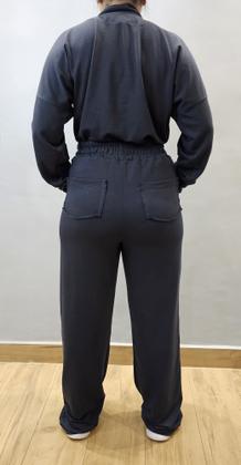 Imagem de Conjunto Feminino de Moletinho Calça e Blusa Manga Longa Outono Inverno.