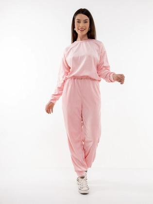 Imagem de Conjunto Feminino de Veludo Plush com Calça Jogger CON-0050