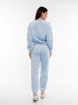 Imagem de Conjunto Feminino de Veludo Plush com Calça Jogger CON-0050