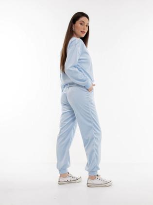 Imagem de Conjunto Feminino de Veludo Plush com Calça Jogger CON-0050