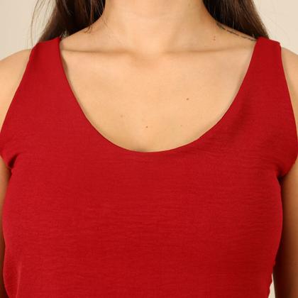 Imagem de Conjunto Feminino Duna Moda Verão Saia Longa E Blusa Lisa Blusinha Regata Midi Elegante Confort